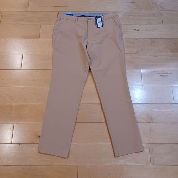 NWT Vineyard Vines On The Go OTG Performance Athletic Golf Pants 34x30" Biege - Picture 2 of 9